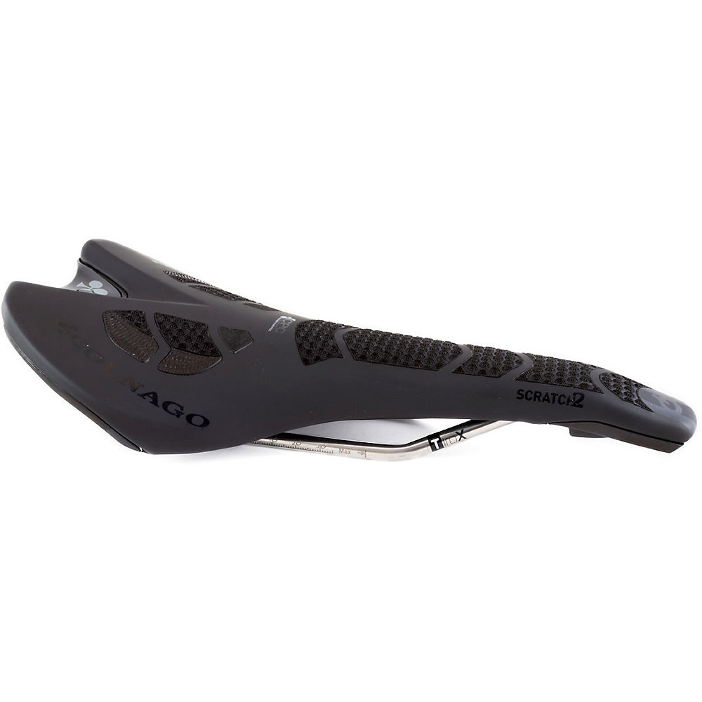 Colnago Scratch 2 Saddle Alloy Rails - Noir - 134mm Wide, Noir