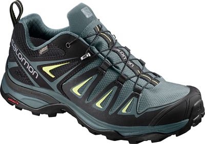 Salomon Women's X Ultra 3 Gore-Tex Hiking Shoes - ARTIC-Darkest Spruce-Sunny Lime - UK 6
