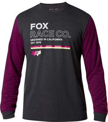 Fox Racing Analog Long Sleeve Tech T-Shirt - Black Vintage