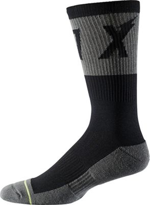 Fox Racing 8' Trail Cushion Socks (Wurd) - Noir - S/M