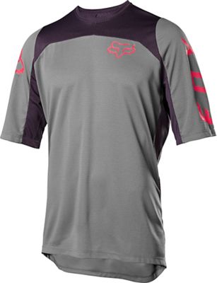 Fox Racing Defend Short Sleeve Fast Jersey - Pewter - XXL