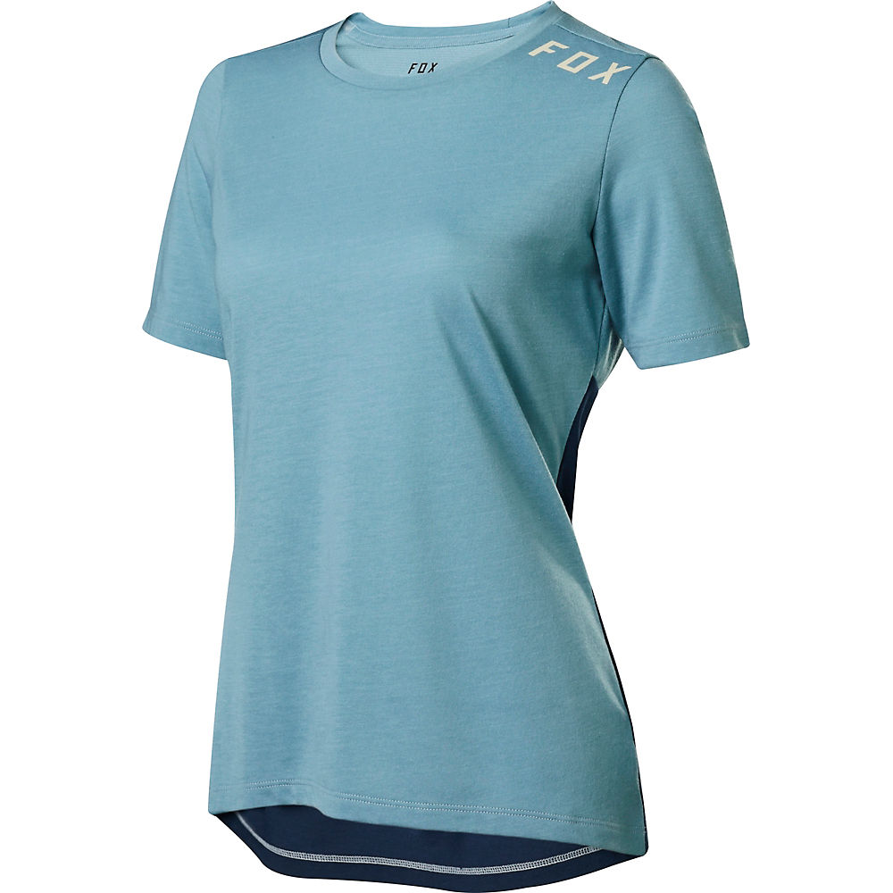 Fox Racing Womens Ranger DriRelease SS Jersey - Bleu léger