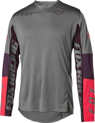 Fox Racing Flexair Delta Long Sleeve Jersey (Honr) - Pewter - XL