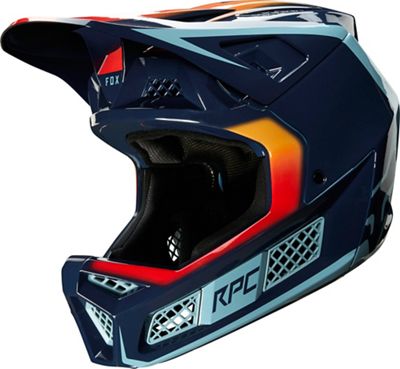 Fox Racing Rampage Pro Carbon MTB Helmet (Daiz) - Marine