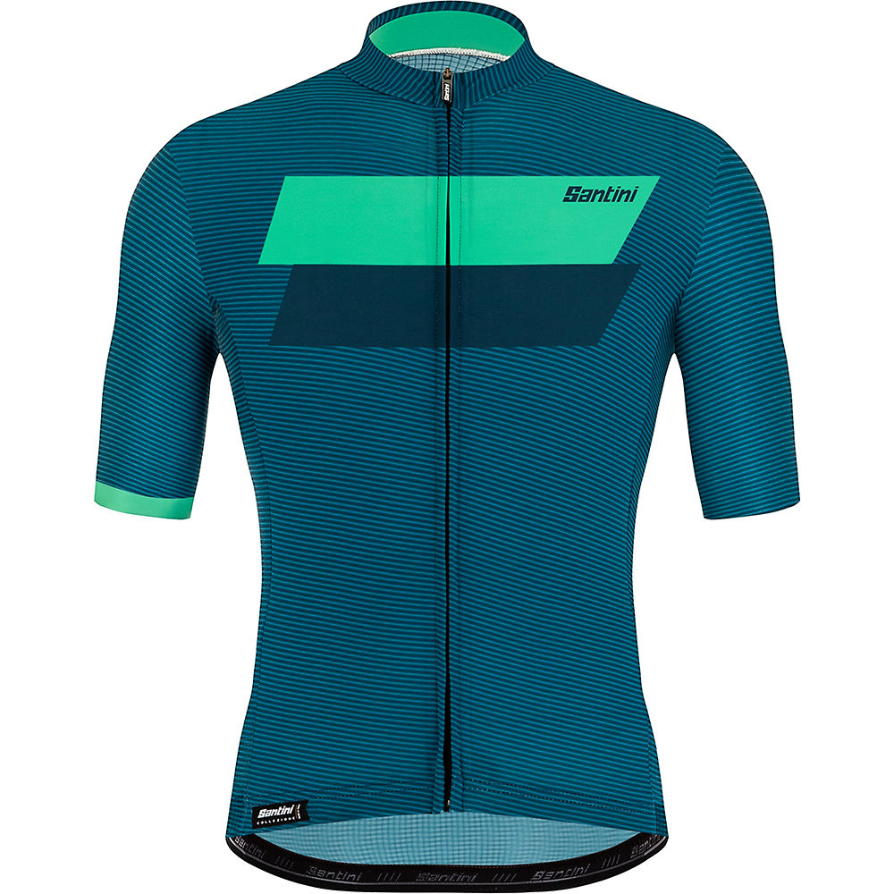 Santini Tono Studio Short Sleeve Jersey - Teal, Teal