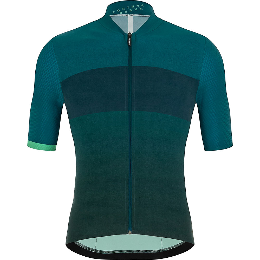 Santini Redux Fortuna Short Sleeve Jersey - Teal, Teal