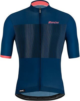 Santini Tono Flusso Short Sleeve Jersey  - Space Blue, Space Blue