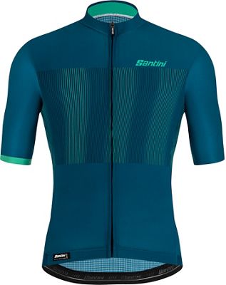 Santini Tono Flusso Short Sleeve Jersey  - Teal, Teal
