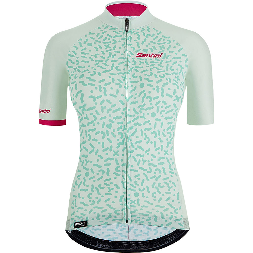 Santini Women's Tono Chromosone SS Jersey - Dewy Green - L, Dewy Green