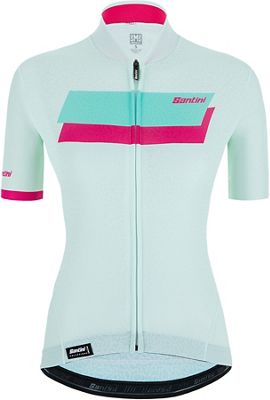 Santini Women's Karma Sassi SS Jersey  - Dewy Green - XL, Dewy Green