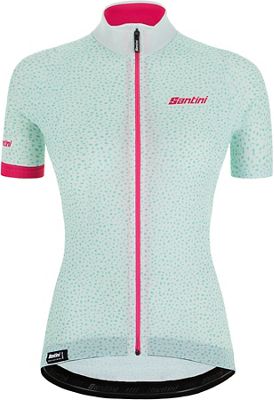 Santini Women's Giada Hip SS Jersey  - Dewy Green - L, Dewy Green