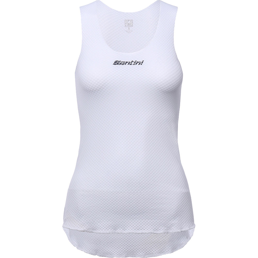 Santini 365 Lieve Womens Sleveless Base Layer - Blanc - XL/XXL, Blanc