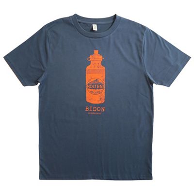 Velolove Molteni Bidon Denim Blue T-shirt - Denim Blue-Orange