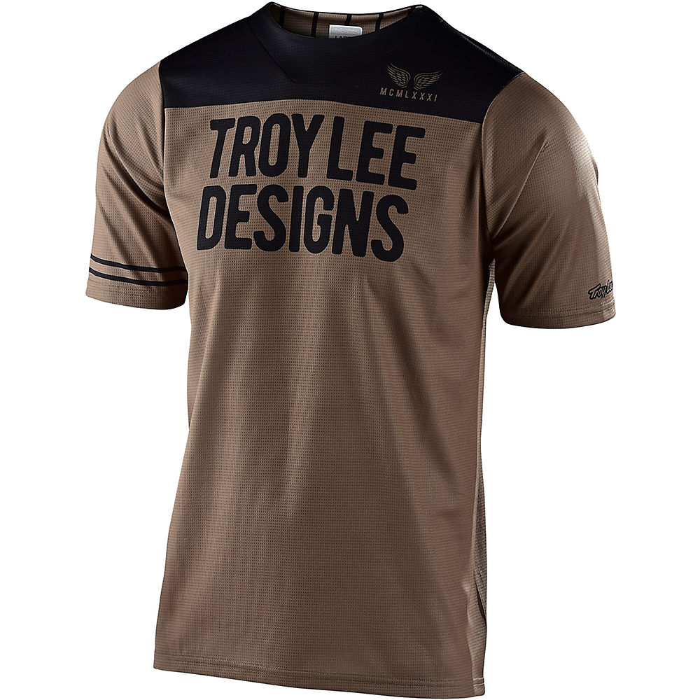 Troy Lee Designs Skyline Jersey Pinstripe Block - Walnut-Black