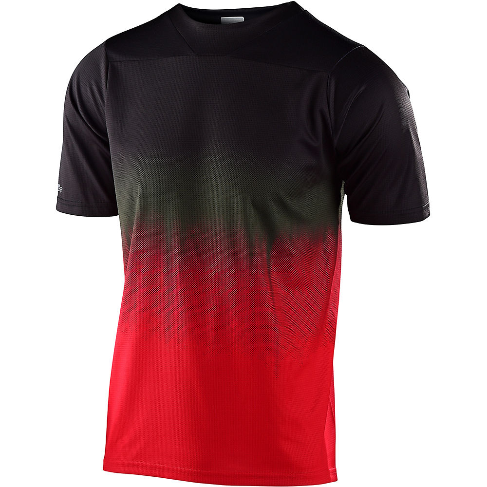 Troy Lee Designs Skyline Stain'd Jersey - Noir/Rouge - XXL
