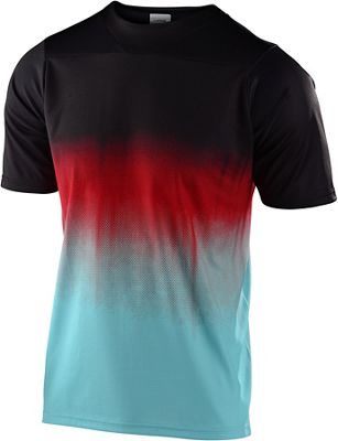 Troy Lee Designs YouthSkyline Stain'd Jersey - Noir/Turquoise