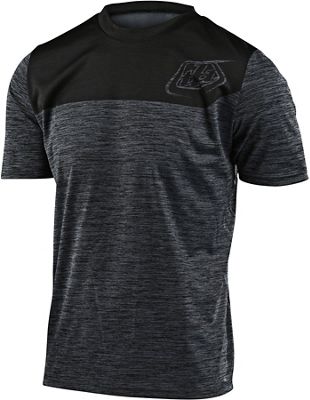 Troy Lee Designs Flowline Shield Jersey - Heather Black-Black