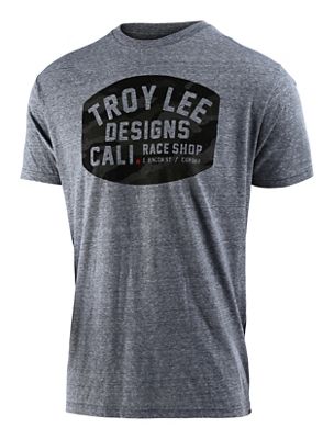 Troy Lee Designs Blockworks Camo Tee  - Vintage Grey Snow, Vintage Grey Snow