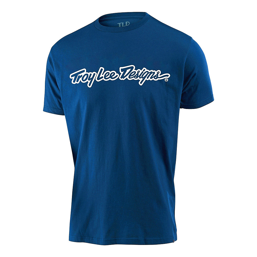 Troy Lee Designs Signature Youth Tee - Bleu Royal, Bleu Royal