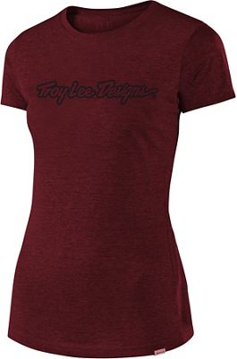 Troy Lee Designs Women's Signature Tee SS20 - Heather Mauve - XL}, Heather Mauve