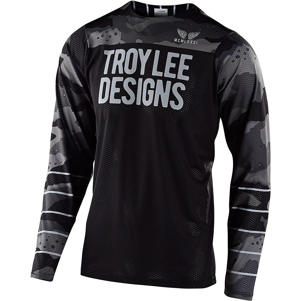 Troy Lee Designs Skyline Air Pinstripe Camo Jersey - Gris/Noir - XL
