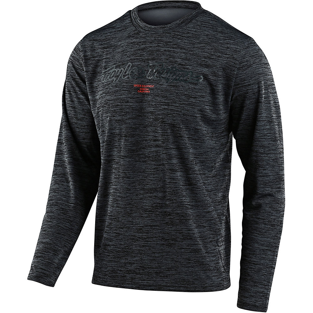 Troy Lee Designs Flowline Signature Jersey - Heather Black-Grey