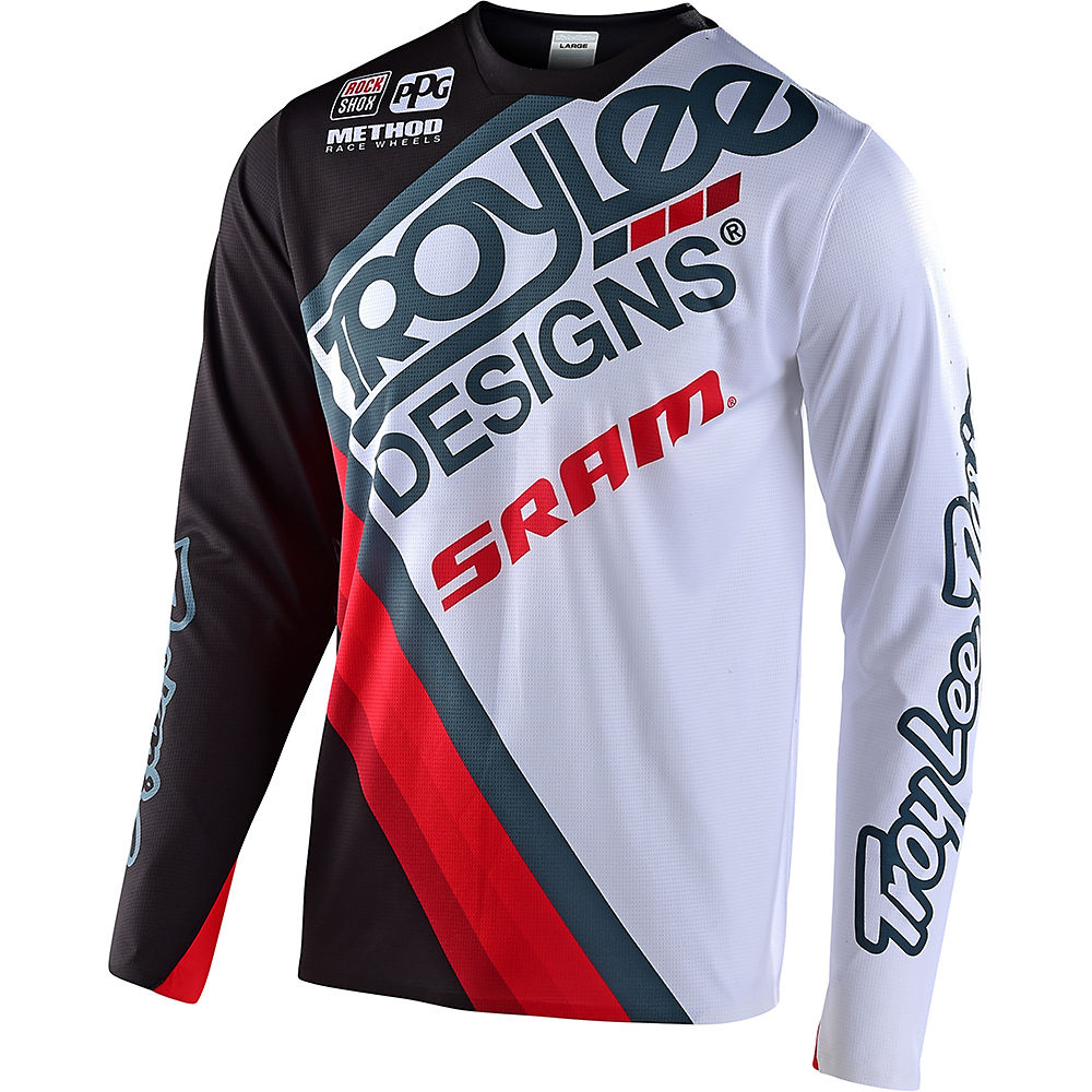 Troy Lee Designs Sprint Ultra Jersey Tilt Sram - Noir - blanc - XXL