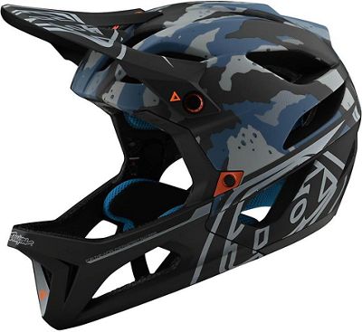 Troy Lee Designs Stage Mips Helmet (Camo) - Camo - Light Blue - XS/S