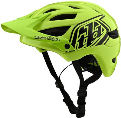 Troy Lee Designs Youth A1 Drone Helmet - Flo Yellow-Black - One Size