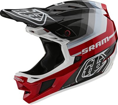 Troy Lee Designs D4 Carbon Mirage Sram Helmet - Noir/Rouge - XL