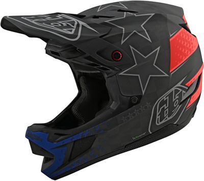 Troy Lee Designs D4 Carbon Freedom 2.0 Helmet - Noir/Rouge - XL