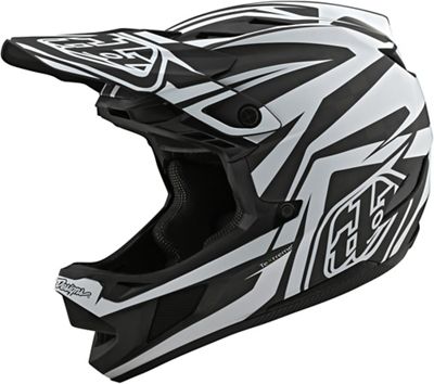 Troy Lee Designs D4 Carbon Slash Helmet - Noir - blanc