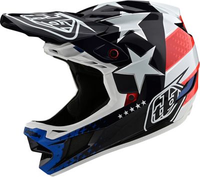 Troy Lee Designs D4 Composite Freedom 2.0 Helmet - Rouge-Blanc