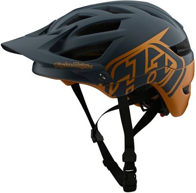 Troy Lee Designs Youth A1 Mips Classic Helmet - Grey-Gold - One Size