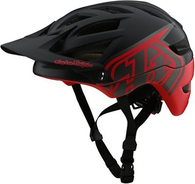Troy Lee Designs A1 Mips Classic Helmet - BLACK-RED - S}, BLACK-RED