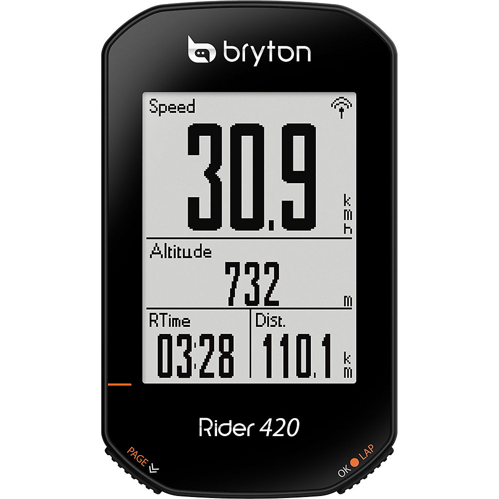 Ciclocomputer GPS Bryton Rider 420E - nero} - Head Unit Only}, nero}