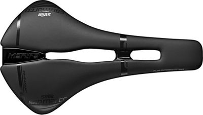 Selle San Marco Mantra Open-Fit Dynamic Saddle - Nero/Nero - Narrow - 136mm Wide, Nero/Nero