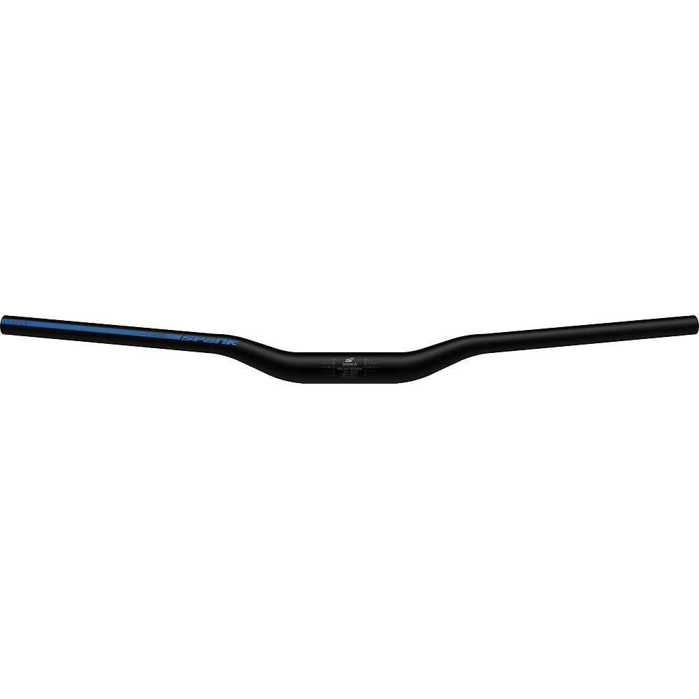 Spank Spoon 35 Riser Bar - Noir/Bleu - 800mm, Noir/Bleu