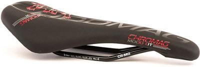 Chromag Mood Durable Top Bike Saddle - Black - Red - 135mm Wide, Black - Red