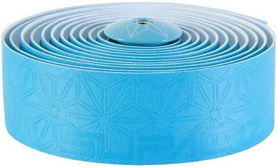 Supacaz Super Sticky Kush Single Colour Bar Tape - Blue w- Blue plugs, Blue w- Blue plugs
