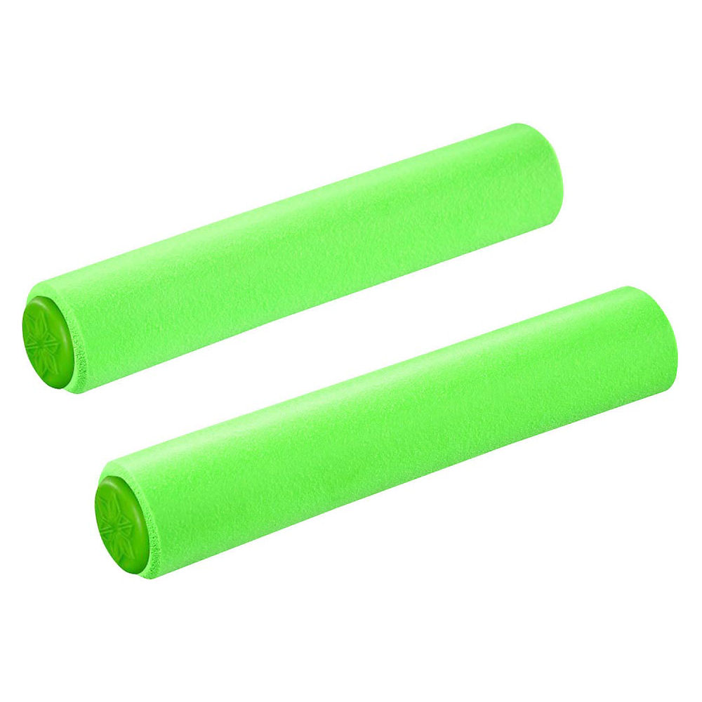 Supacaz Siliconez SL MTB Handlebar Grips - Neon Green - 130mm, Neon Green