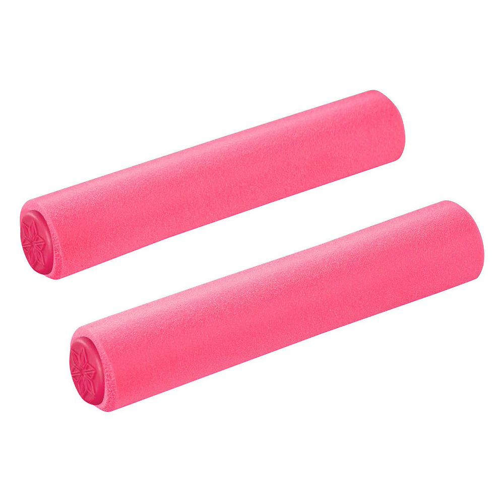 Supacaz Siliconez SL MTB Handlebar Grips - Neon Pink - 130mm, Neon Pink