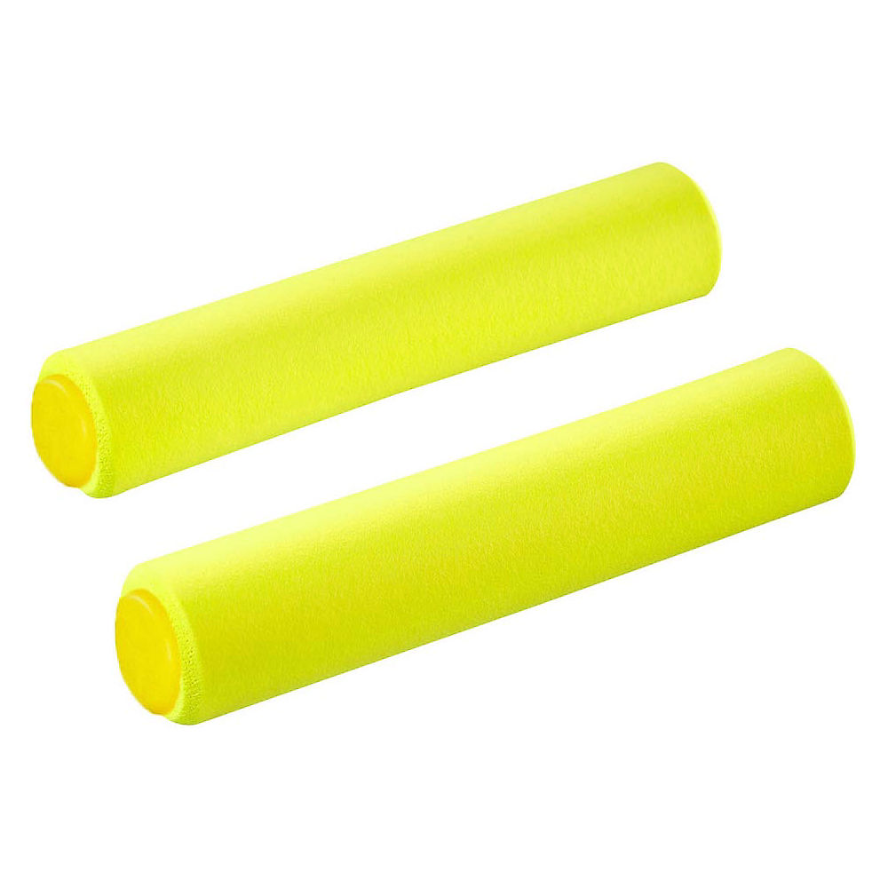 Supacaz Siliconez SL Handlebar Grips - Jaune néon - 130mm, Jaune néon