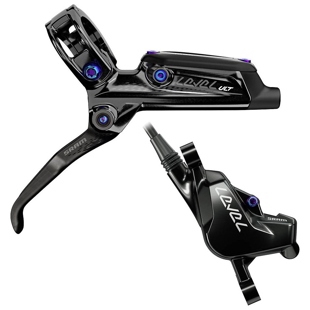 SRAM Level Ultimate Disc Brake - Black-Rainbow - Rear, Black-Rainbow