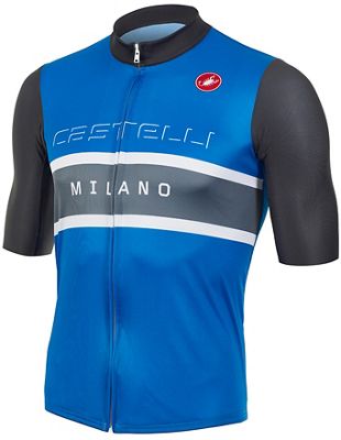 Castelli Milano Jersey (Limited Edition) 2020 - Drive Blue-Anthracite - XS, Drive Blue-Anthracite