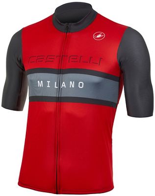 Castelli Milano Jersey (Limited Edition) 2020 - Red-Anthracite, Red-Anthracite