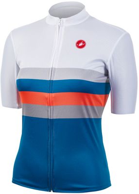 Castelli Women's Movimento Jersey (Limited Ed) 2020 - Marine Blue-Brilliant Pink-White - XL}, Marine Blue-Brilliant Pink-White