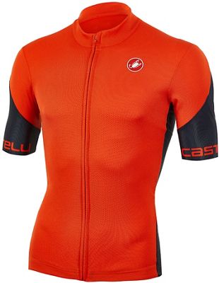 Castelli Entrata SP Jersey (Limited Edition) - Fiery Red-Black - S}, Fiery Red-Black