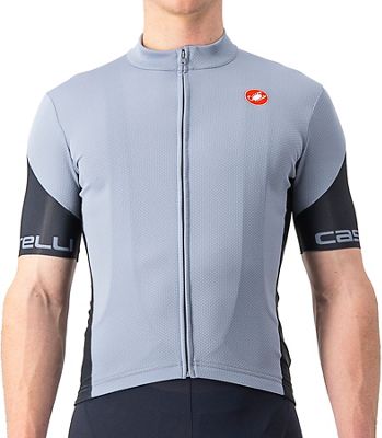 Castelli Entrata SP Jersey (Limited Edition) - Vortex Gray-Black - S}, Vortex Gray-Black