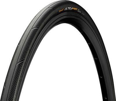Continental Ultra Sport III Folding Road Tyre - Black - Black - 700c}, Black - Black